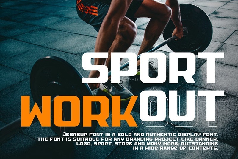 10款超级有设计感的英文运动字体